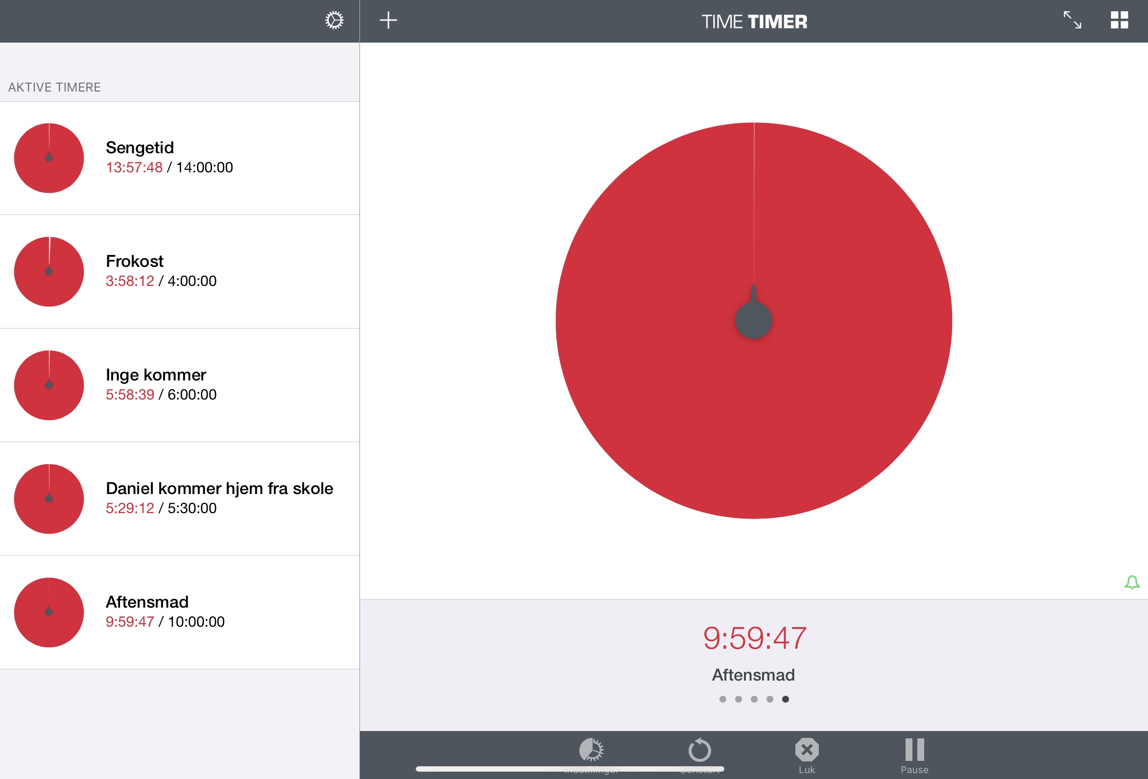 TimeTimer på iPad TimeTimer på iPad
